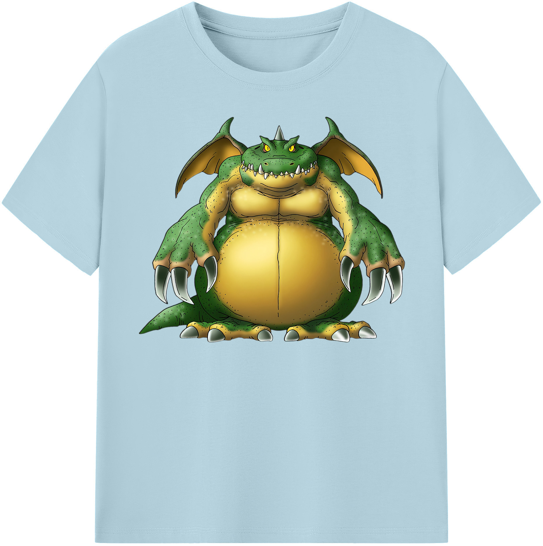 （画像用） ドラゴンクエスト Doragon Kuesuto Dragon Quest 綿100％半袖Tシャツ（フロントプリント）